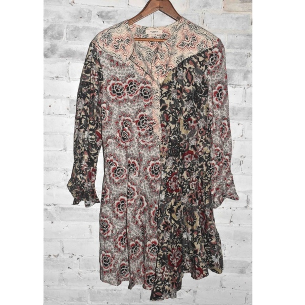ISABEL ETOIL MARANT Made in India Floral Dress Tunic Size 34